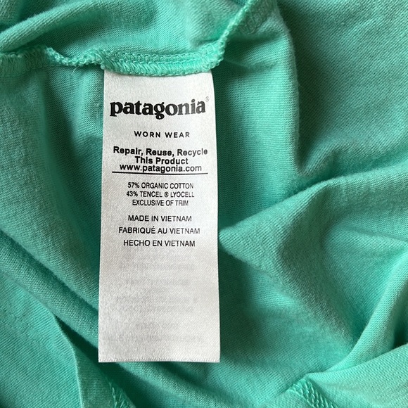 Patagonia Mint Green Sleeveless Top size Small - Picture 5 of 5